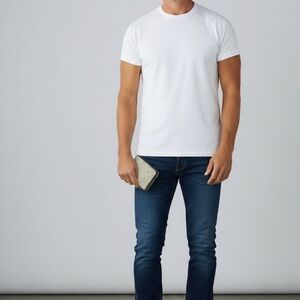 Michael Kors Cooper Logo Billfold Wallet in bright white.